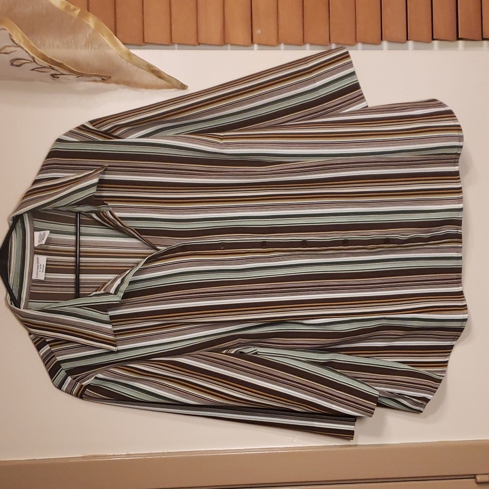 🔥$5 Plus Size Strip Blouse